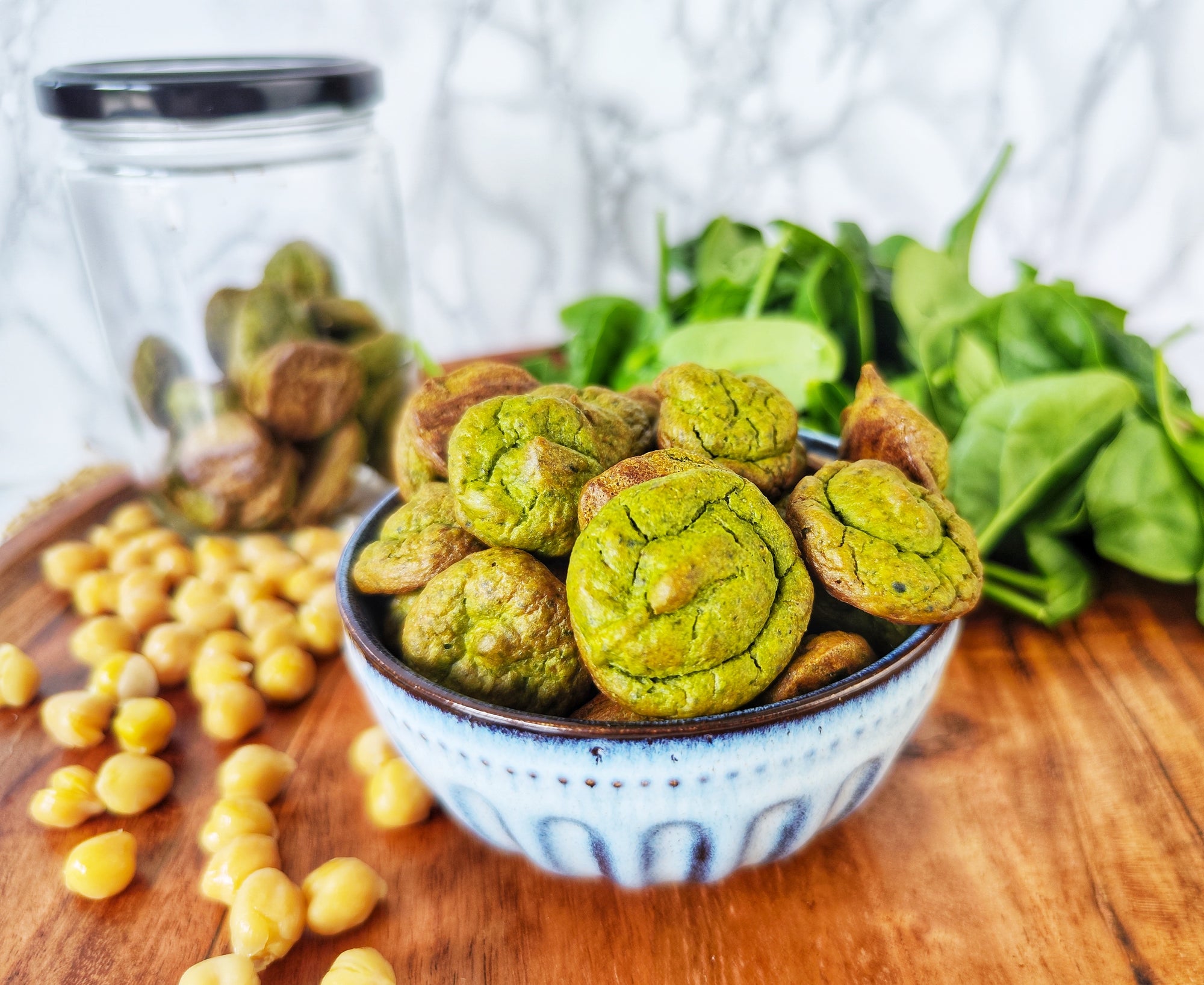 Spinach & Chickpea Bites