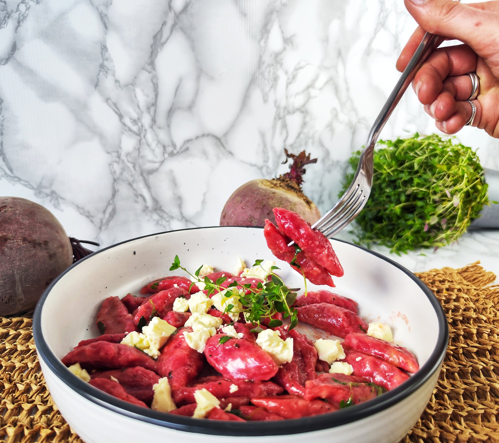 Beetroot and Potato Gnocchi